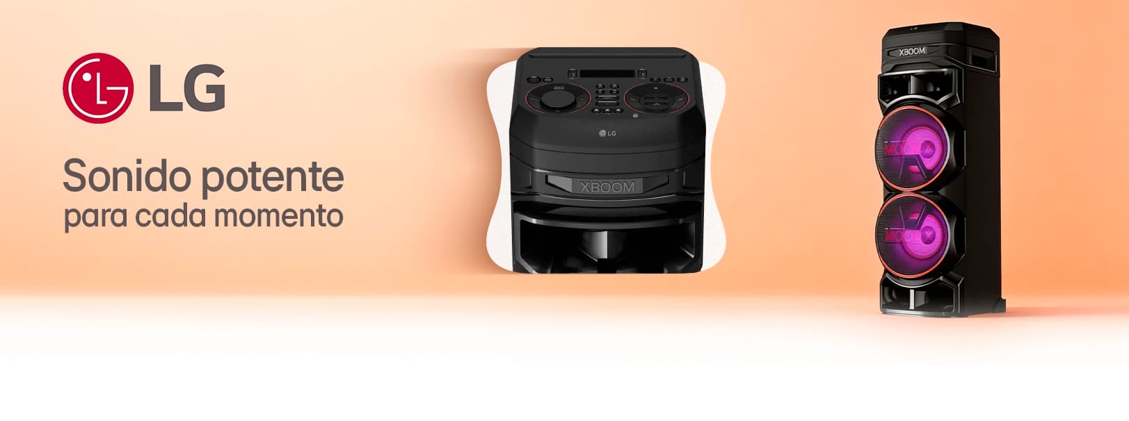 La Corneta XBOOM RNC9 de LG te ofrece un sonido claro y potente de 800W,