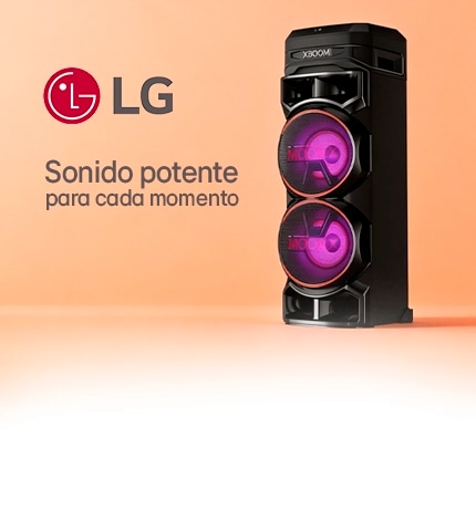 La Corneta XBOOM RNC9 de LG te ofrece un sonido claro y potente de 800W,